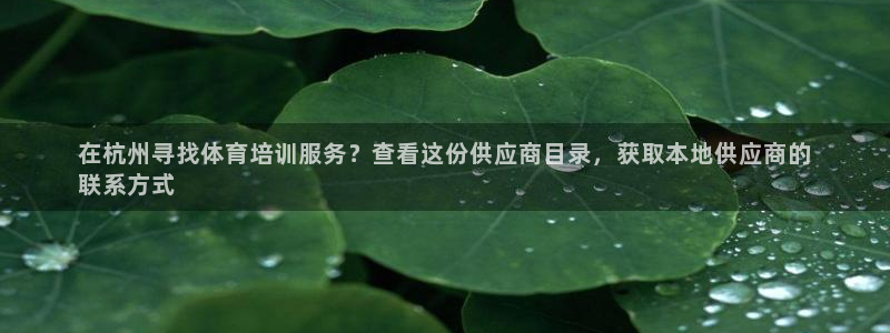 欧陆娱乐代理 贴吧是真的吗：在杭州寻找体育培训服务？